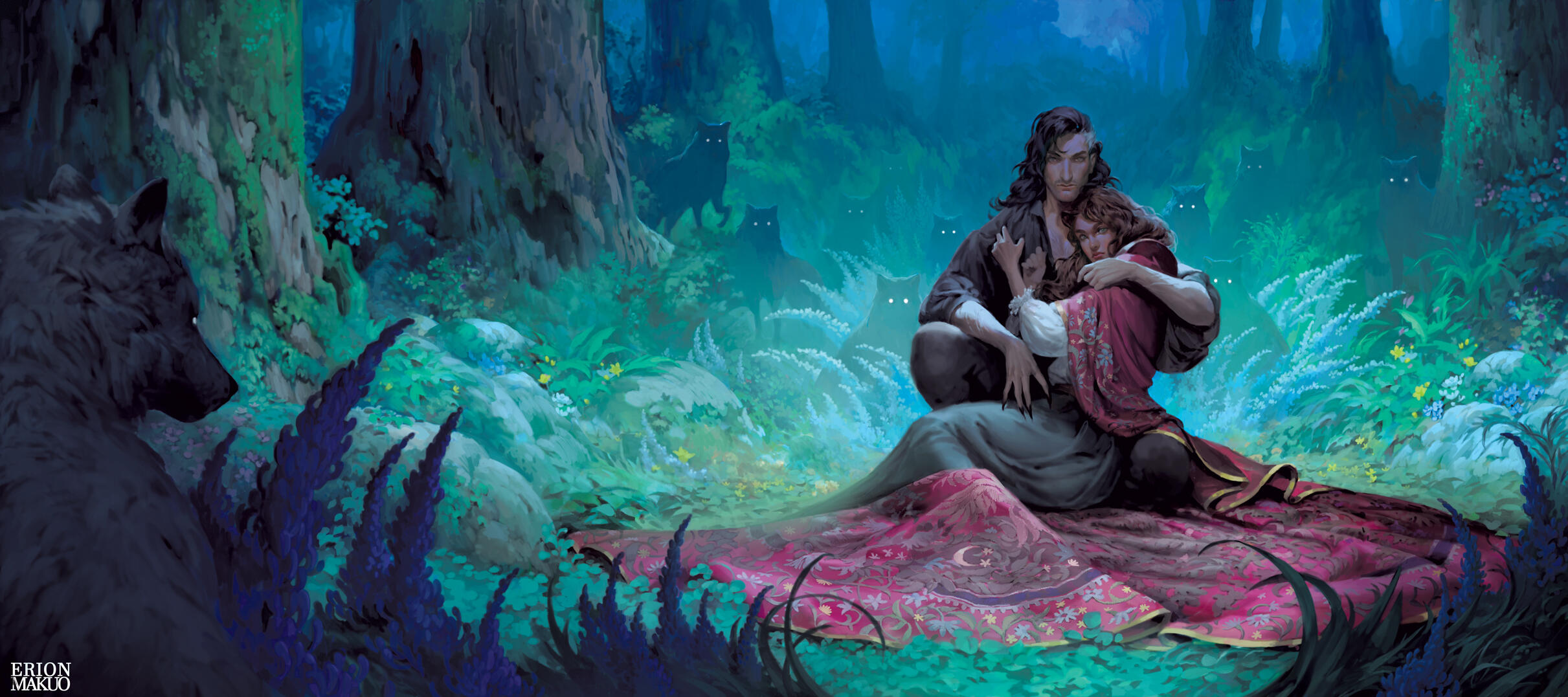 A DAWN WITH THE WOLF KNIGHT. For Married to Magic series by Elise Kova